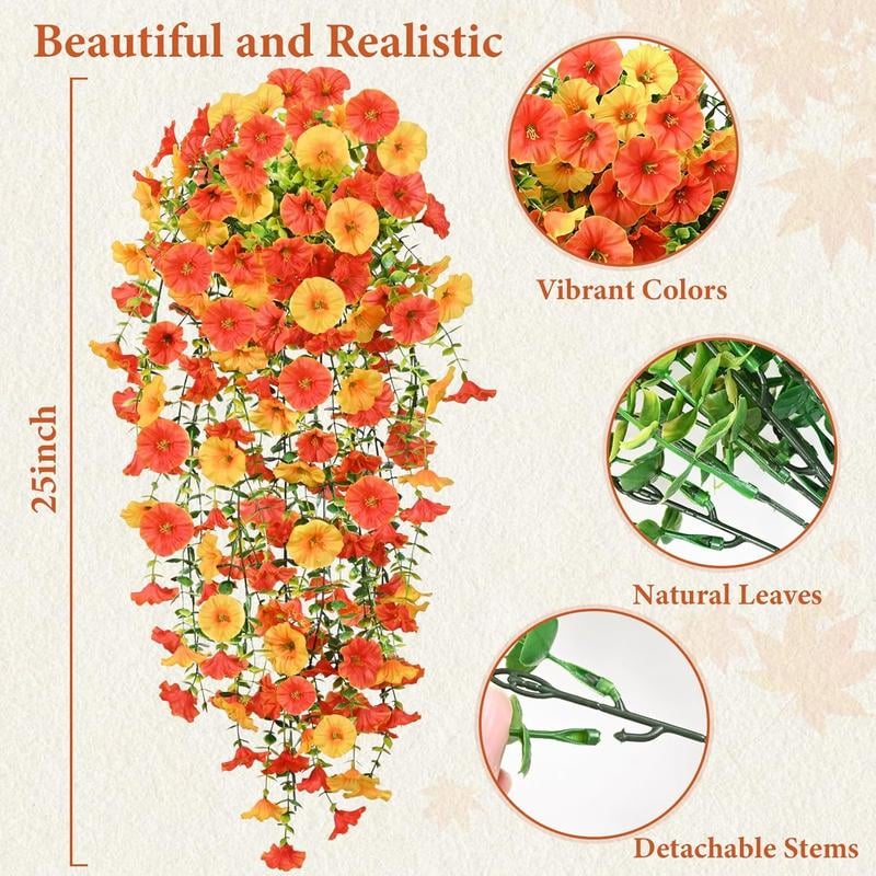 ๐$9.99 Today Only-UV Resistant Hanging Morning Glory for Fall Decor