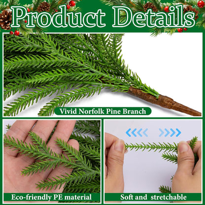 🔥Only $9.99🔥The Best Holiday Greenery - Realistic Norfolk Pine Stems