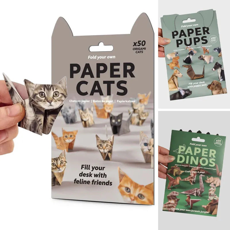 🐱LAST DAY 49% OFF🐶DIY Paper Cats/Dogs/Dinosaur 🦖