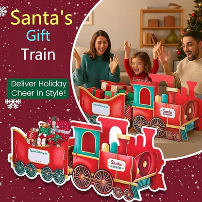 🎁 All Aboard Santa's Gift Train! 🚂🎄 Turn Christmas Morning into a Magical Journey