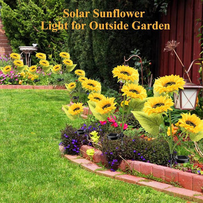 Solar LED Sunflower Garden Lights
